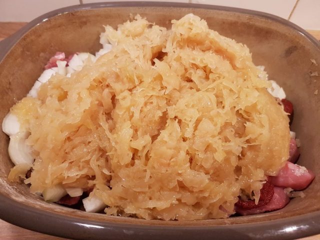 Szegediner Gulasch im Ofenmeister