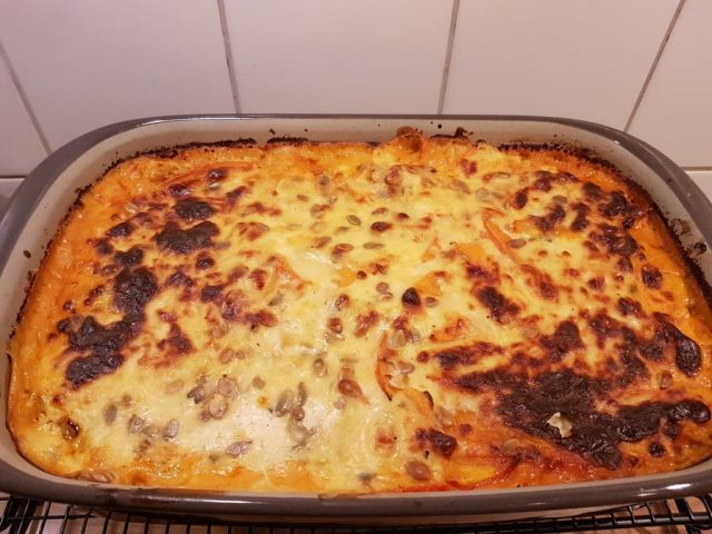 Kürbislasange aus der Ofenhexe