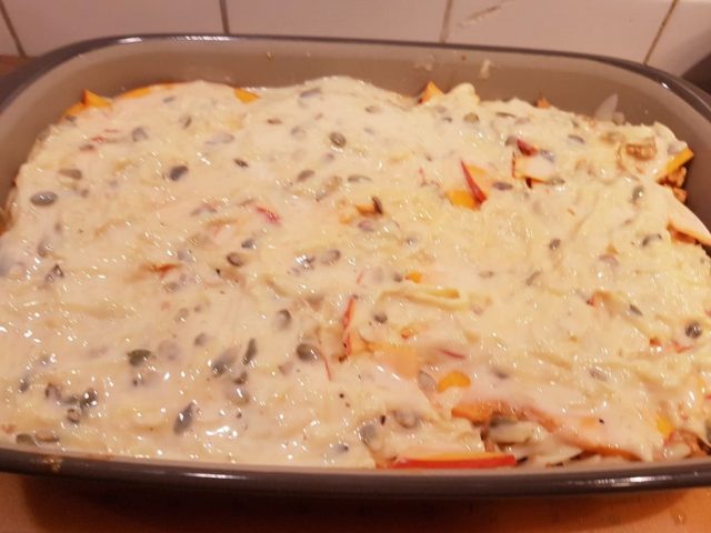 Kürbislasange aus der Ofenhexe