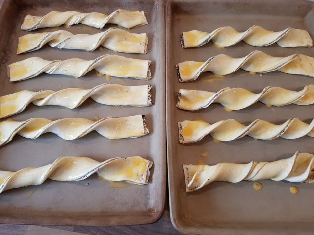 Marzipan Spiralen auf dem großen Ofenzauberer