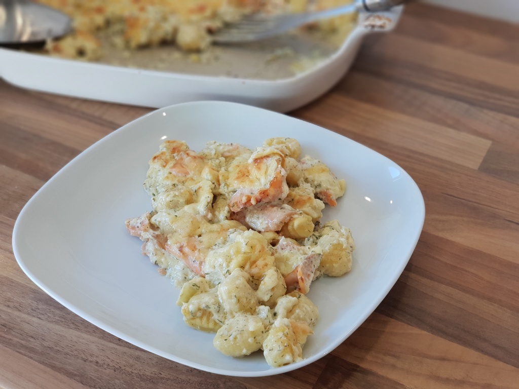 Gnocchi Lachsauflauf
