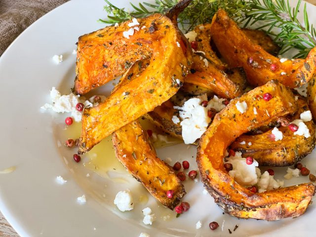 Gebackener Kürbis mit Pfiff - Aus dem Air Fryer