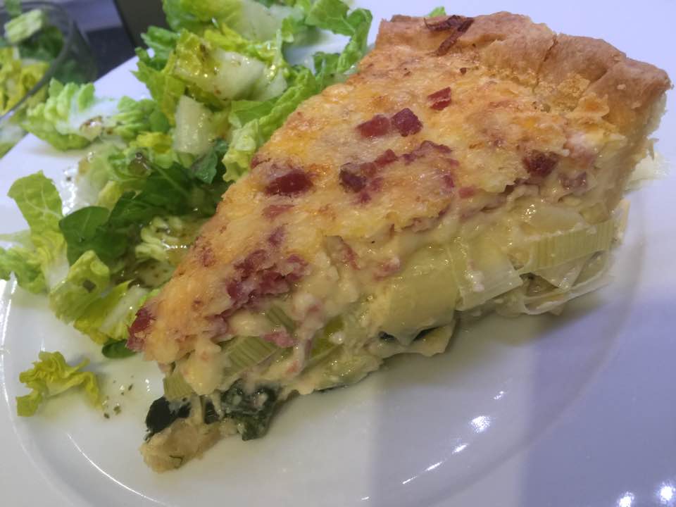 Porreetorte aus der Pieform