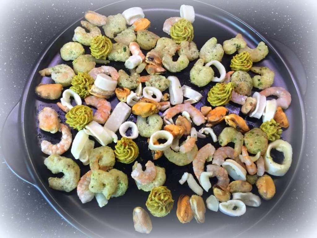 Nudeln mit Meeresfrüchten auf dem Rockcrok® von Pampered Chef