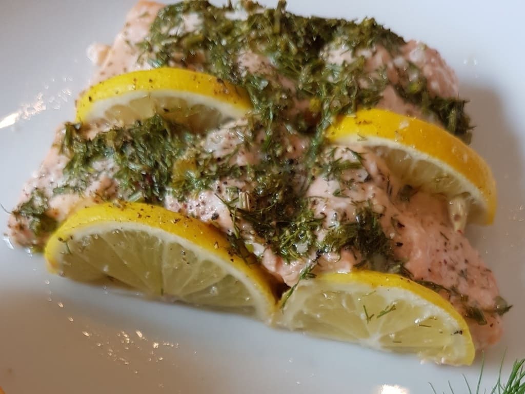 Lachs auf der Pampered Chef Servierplatte