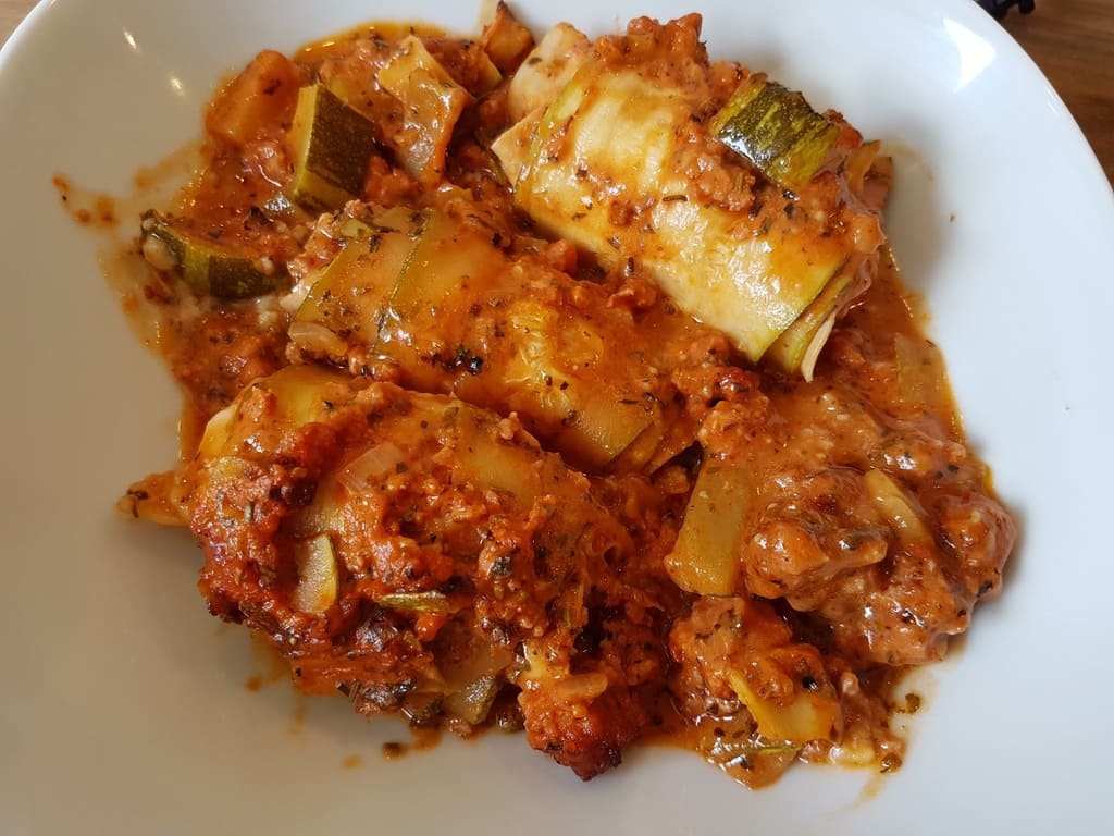 Zucchini Schinken Röllchen aus der große Ofenhexe