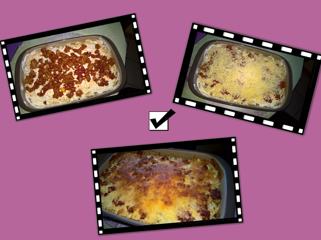 Nudel – Fleischauflauf aus der rechteckigen Ofenhexe® von Ellen