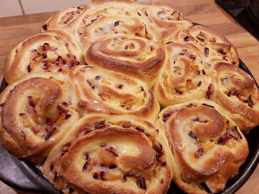 Pflaumen Vanillepudding – Schnecken auf dem großen RockCrok