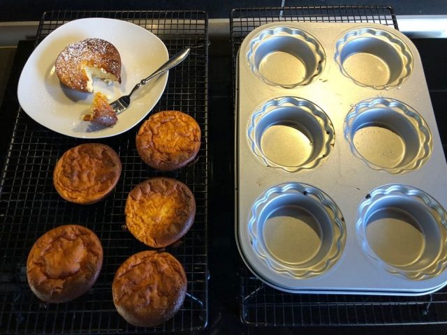 Apfel-Käse-Teilchen aus dem Mini-Pieform-Set und Mini-Gugelhupf