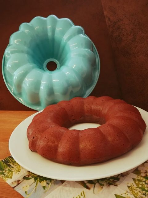 Schokogugelhupf mit Kidneybohnen aus der Kranzform