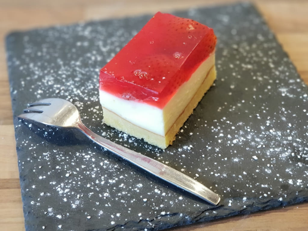 Erdbeer Konditor Schnittchen vom großen Ofenzauberer