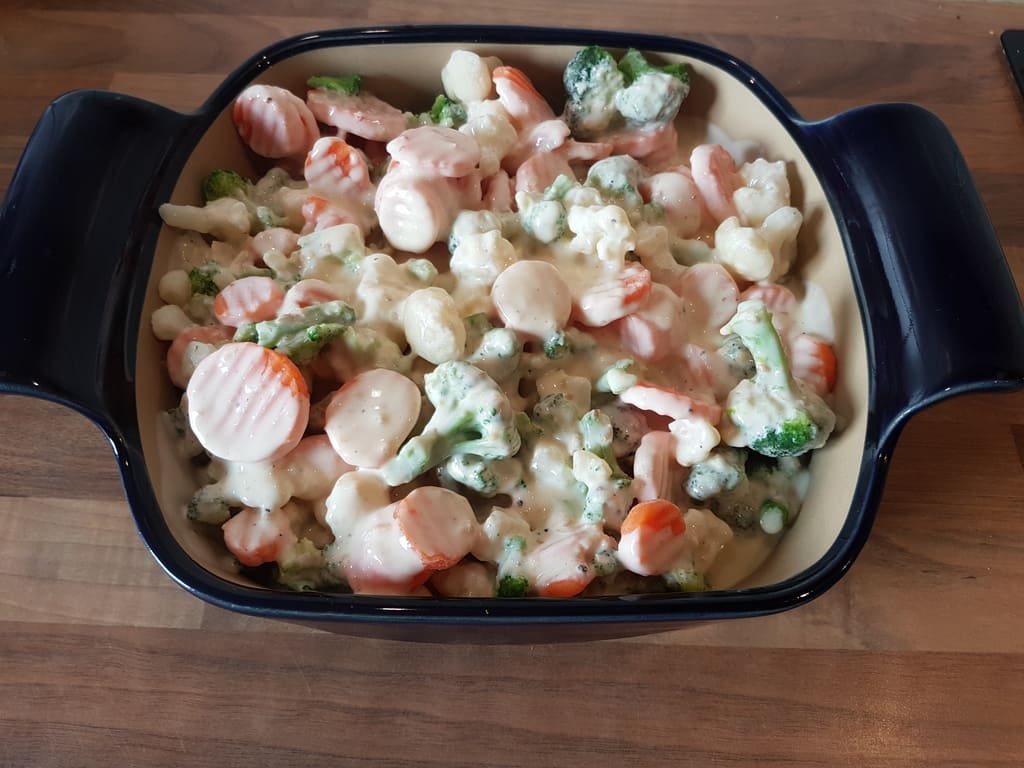 Helle Soße für Kaisergemüse mit dem Bäker