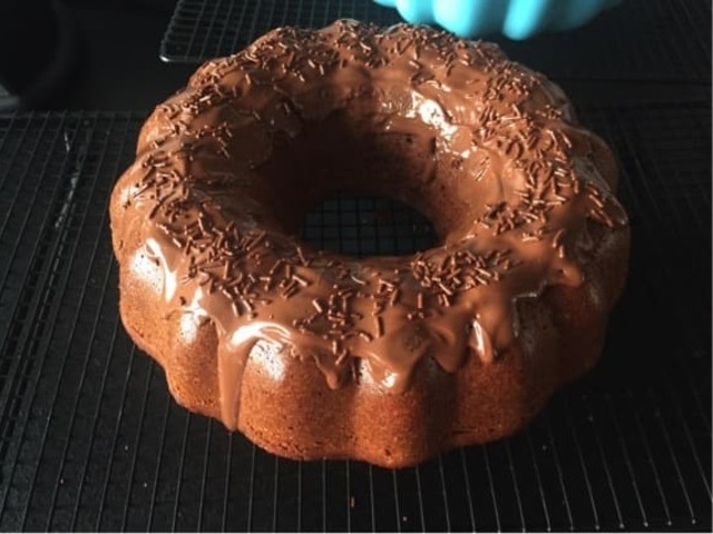 Nutella Nuss Gugelhupf Kuchen aus der Kranzform