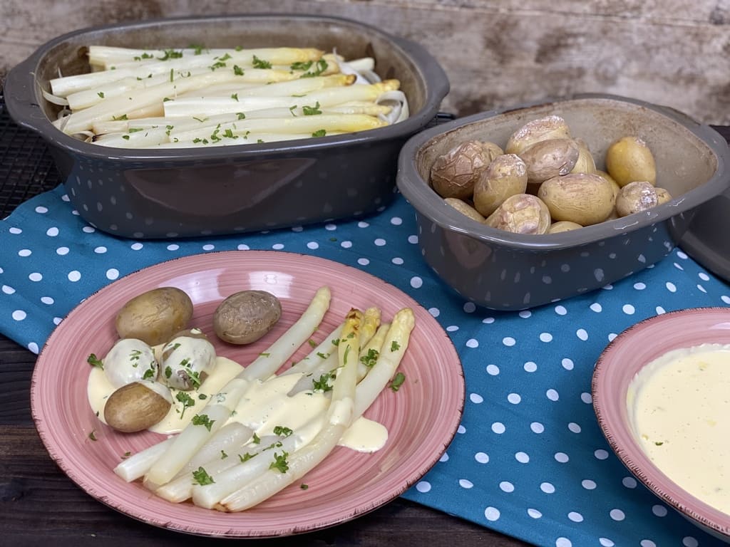 Spargelzubereitung im Ofenmeister