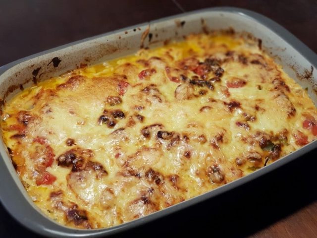 Seelachsfilet ala Hotdog Style in der großen Ofenhexe