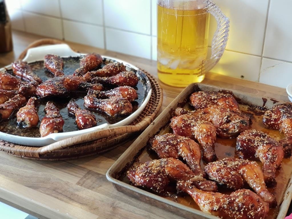 Saftige Sweet Sesam Chicken,  für ca. 2 kg