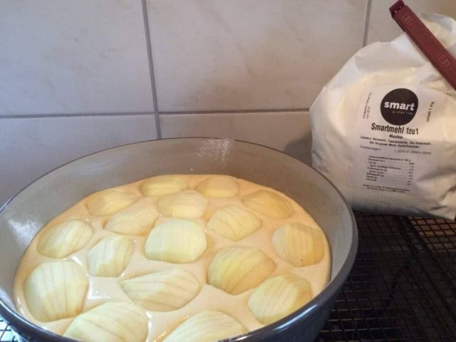 Apfelkuchen mit Smartmehl 1zu1