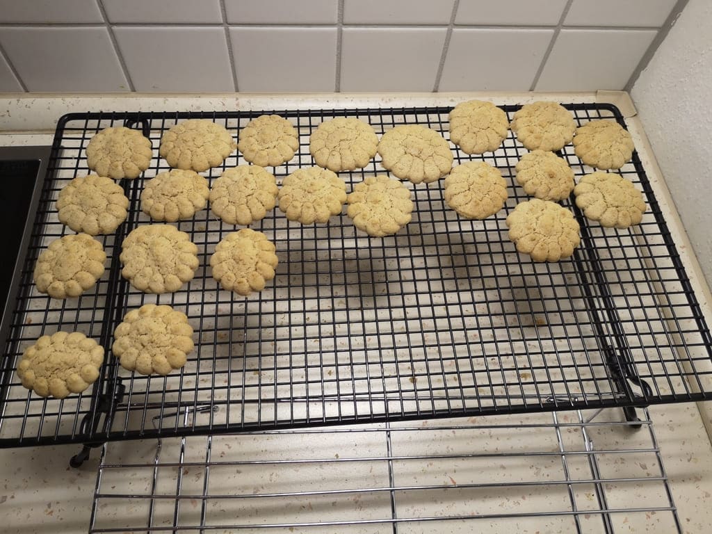 Zimtplätzchen aus der Plätzchenpresse von Pampered Chef