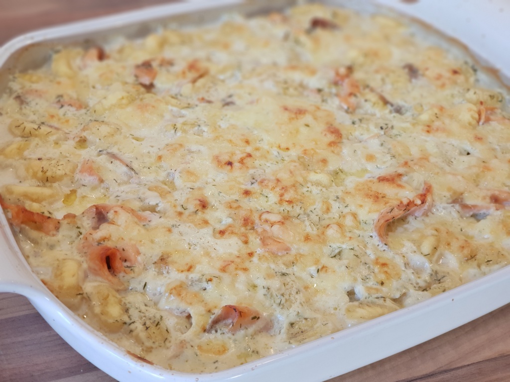 Gnocchi Lachsauflauf