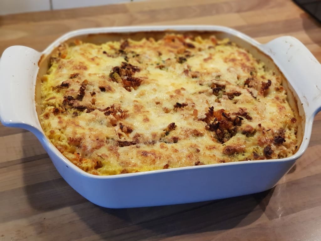 Hähnchen – Nudel – Karotten Auflauf