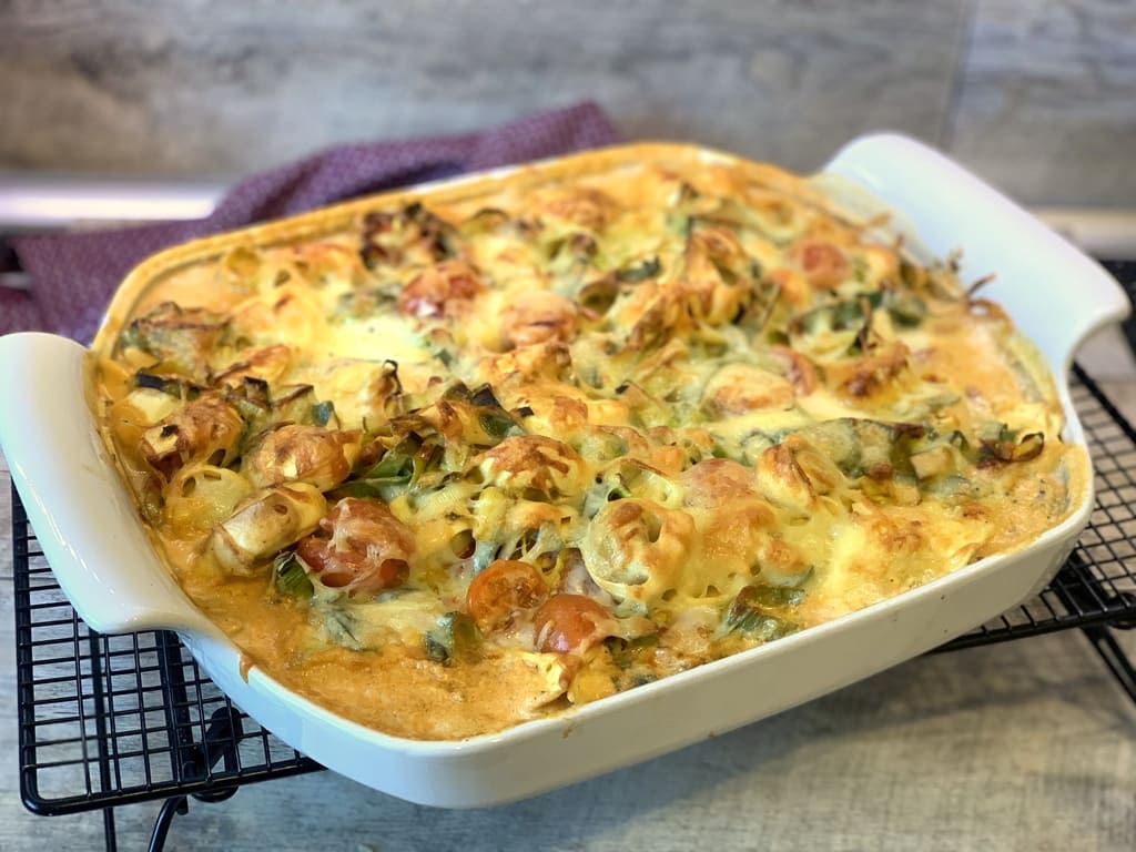 Tortellini Überbacken aus dem Flachen Bäker