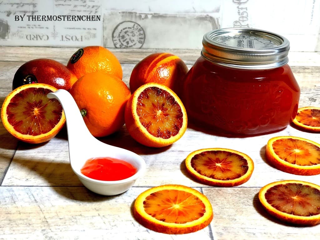 Blutorangen Aperol Power Gelee