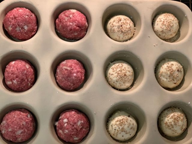 Mini Burger Türmchen aus dem 12er Snack