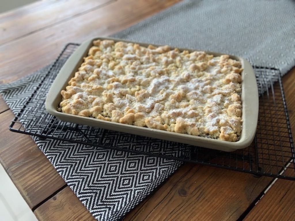 Mohnkuchen auf dem Ofenzauberer