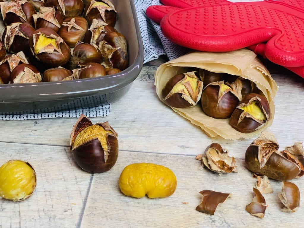 Maronen aus der mittleren Ofenhexe