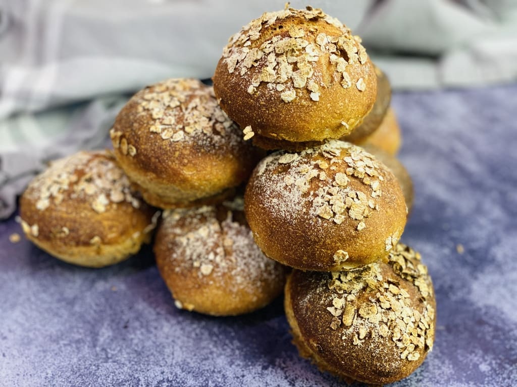 Dinkel Kaffee Brötchen