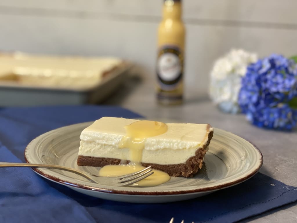 Eierlikör-Käsekuchen vom großen Ofenzauberer