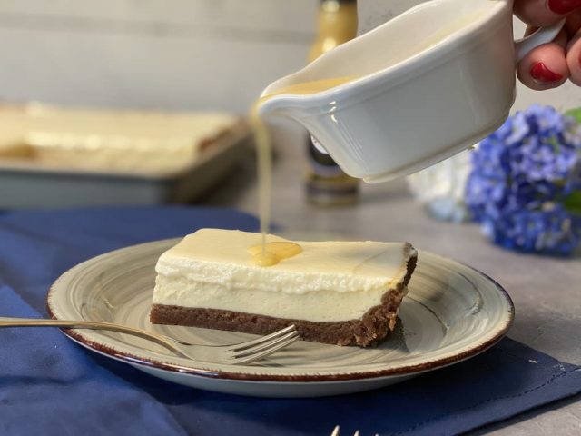 Eierlikör-Käsekuchen vom großen Ofenzauberer