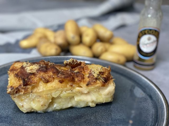 Kartoffelgratin aus der Mini - Kastenform
