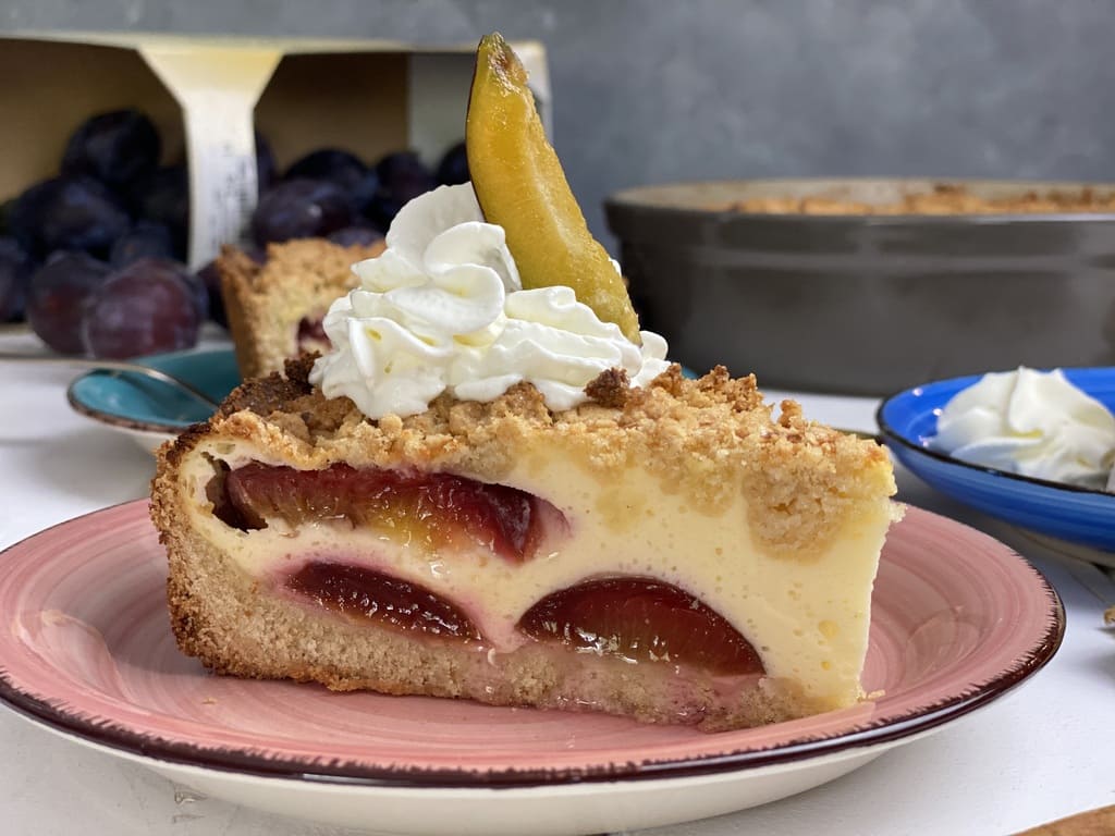Pflaumenkuchen mit Knusperstreusel