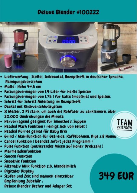 Pampered Chef Produkt Informationen