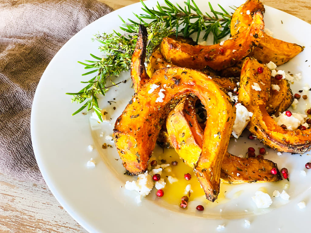 Gebackener Kürbis mit Pfiff – Aus dem Air Fryer