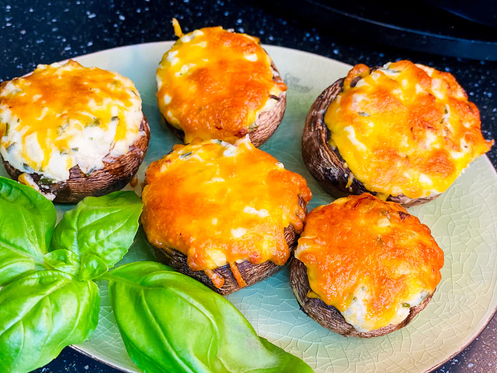 Gefüllte Champignons – Aus dem Air Fryer