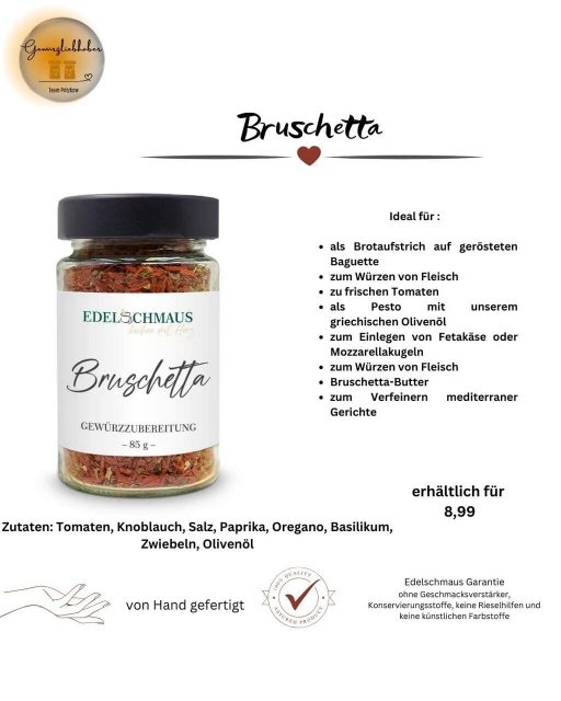 Edelschmaus Gewürz­zubereitungen und Pesto