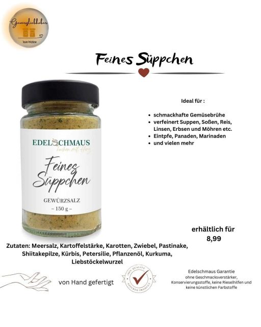 Edelschmaus Gewürz­zubereitungen und Pesto