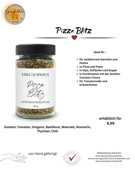 Edelschmaus Gewürz­zubereitungen und Pesto