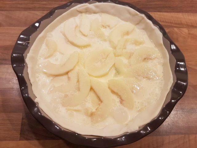 Apfel Pie mit Pudding aus der Pieform von PamperedChef