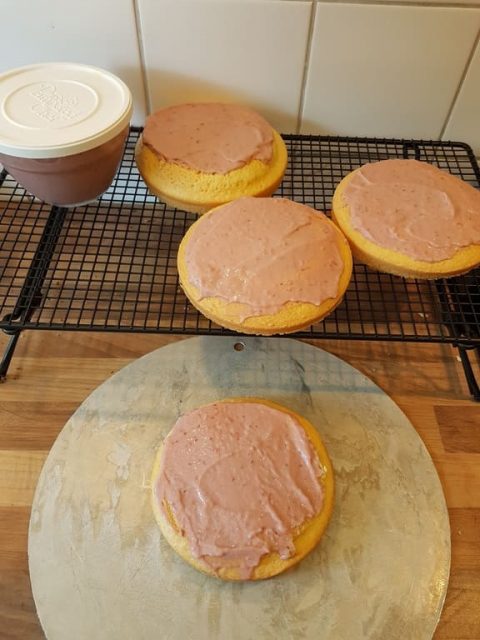 Schichtkuchen im Pampered Chef Schichttorten-Backset