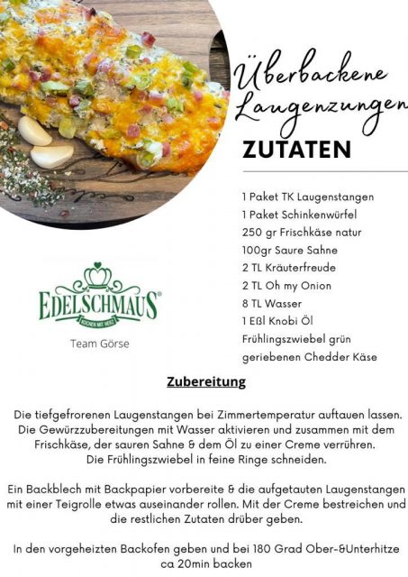 Überbackene Laugenzungen