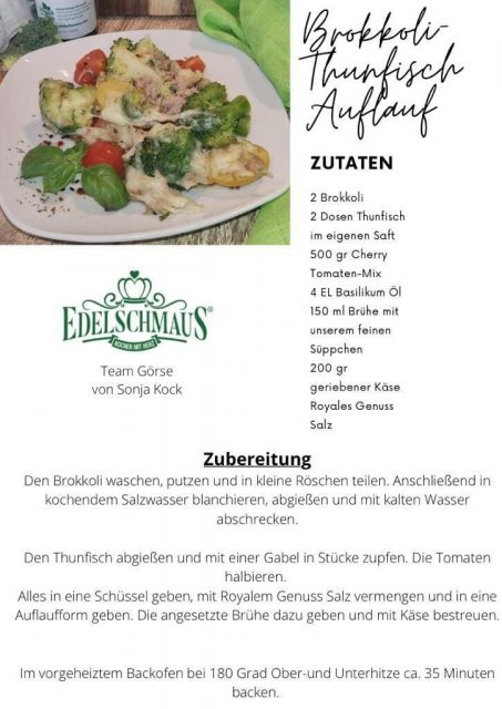 Brokkoli Thunfisch Auflauf