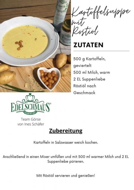 Kartoffelsuppe mit Röstiöl