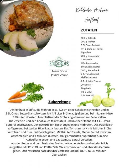 Kohlrabi Möhren Auflauf