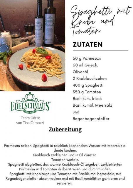 Spaghetti mit Knobi und Tomaten