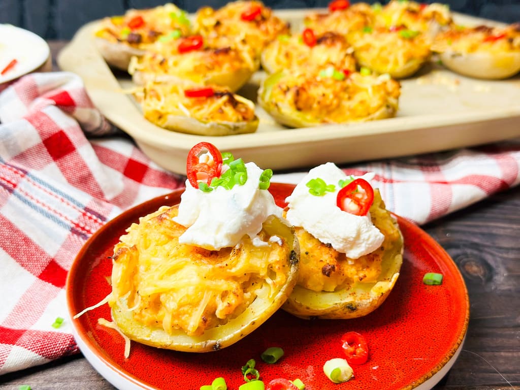 Überbackene Kartoffeln mit Obazda