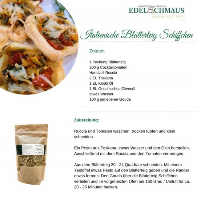 Edelschmaus Team Rezeptkarten