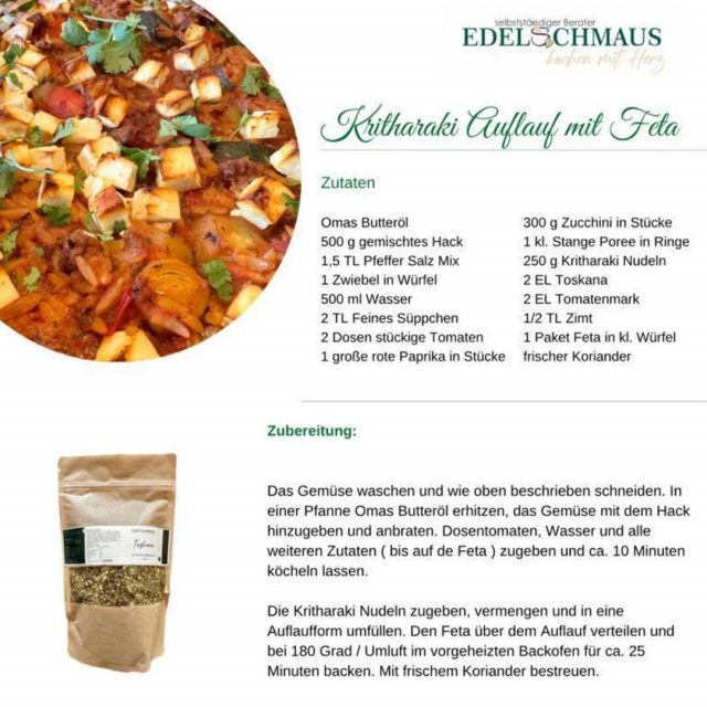 Edelschmaus Team Rezeptkarten